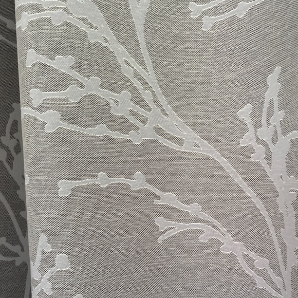Grommet Curtain Panels (Qty.2) (Light gray/White Tree Branches) - Picture 3 of 9